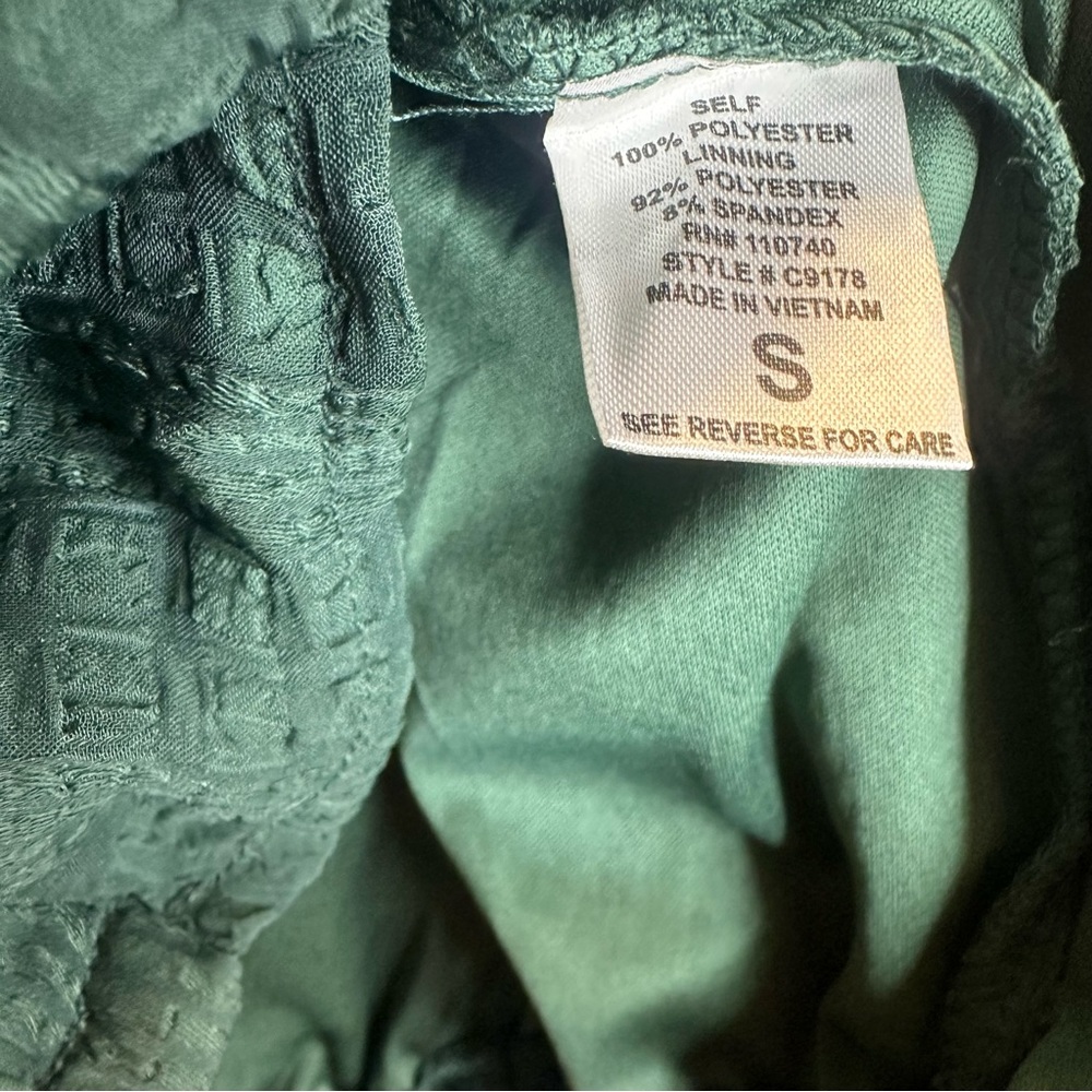 NWT! the LINE of style Women's Dark Green Long Sleeve  Blouse Sz S - Picture 5 of 6